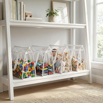 HOLAY 4 Pack Clear Toy Storage Bags - Image 2