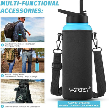 40oz Insulated Water Bottle, BPA Free&Leak Proof, Stainless Steel Water Flask - Image 6