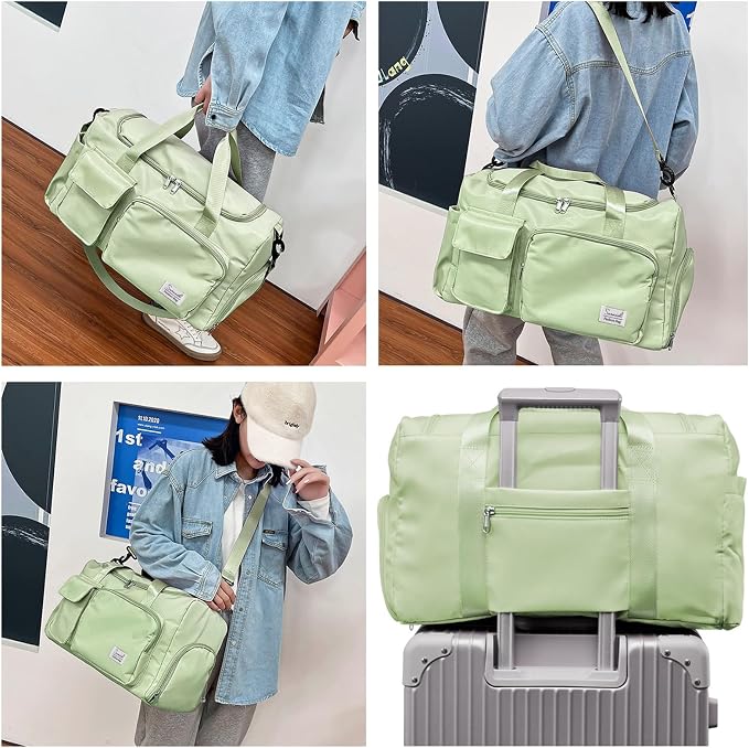 Suruid Travel Duffel Bag with Shoes Compartment Sports Gym Bag with Dry Wet - Image 7
