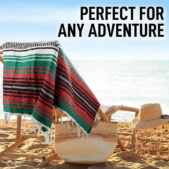 Hydration Nation Authentic Extra Large Mexican Blanket - Image 5