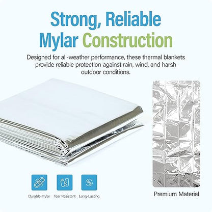 Primacare CB-6841-CS Emergency Foil Mylar Thermal Blanket - Image 5