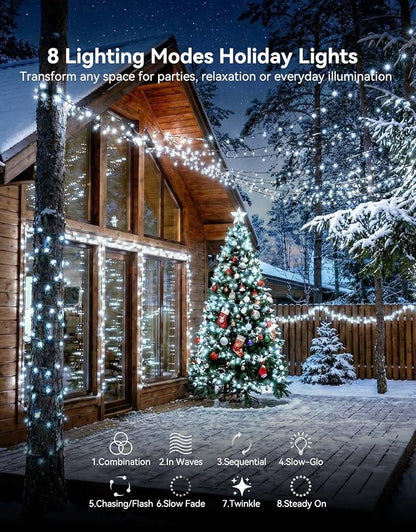LitHome 164FT 500 LED String Lights Outdoor Indoor, 8 Modes Waterproof - Image 2