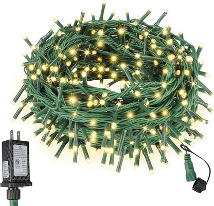 66FT 200 LED Christmas Mini Lights End-to-End Plug 8 Modes Indoor String Lights by ASENEK