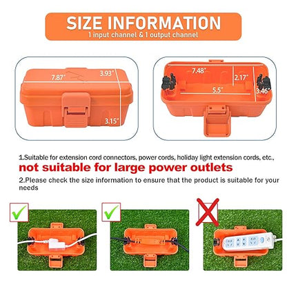 Hrensaw Small Weatherproof Electrical Connection Box, Outdoor Electrical Box - Image 2