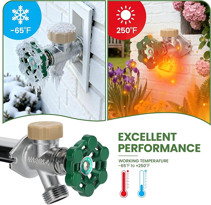 Watflow 12 Inch Anti-Siphon Frost Sillcock, ASME B16.34, Frost-Proof Outdoor - Image 5