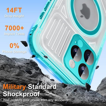 WIFORT for iPhone 16 Pro Max Waterproof Case, Fit for Magsafe Full Body - Image 9