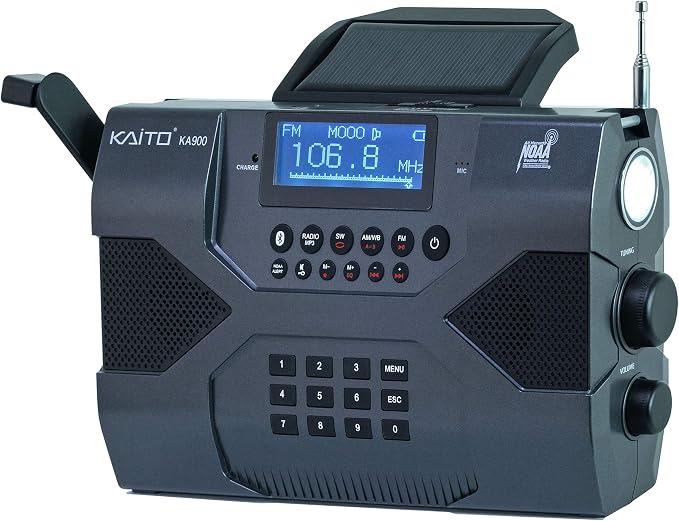 Kaito Emergency Radio Voyager Max KA900 Digital Solar Dynamo Crank Wind Up - Image 4