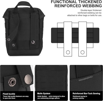 Mardingtop Molle Admin Pouch, EDC Pouch, Tactical Drawstring Pouch, Utility - Image 5