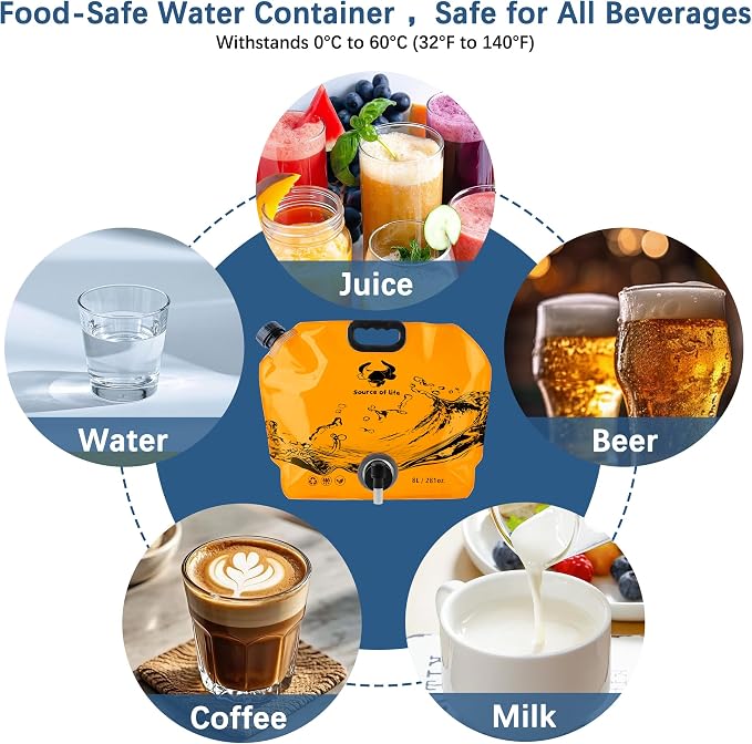 Water Jug Camping 2.1 Gallon Collapsible - Image 4