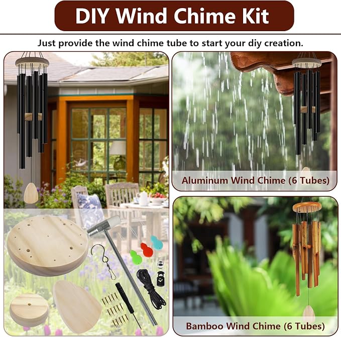 Wind Chime Replacement Parts, Wind Catcher, 19.6FT Nylon Cord, DIY Wind Chime - Image 5