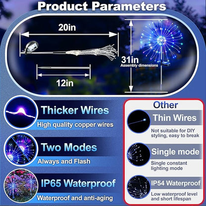 Anordsem Solar Lights Outdoor Waterproof: Garden Light Solar Powered - Image 4