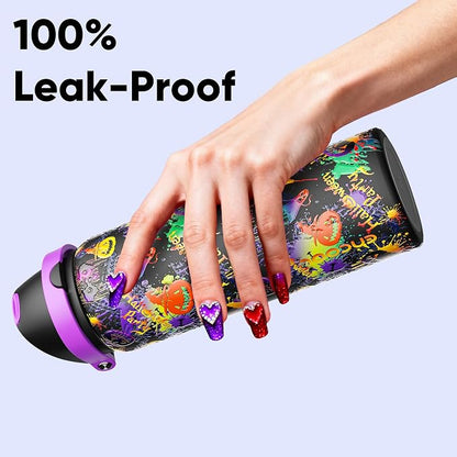 Insulated Water Bottle with Straw - Image 5