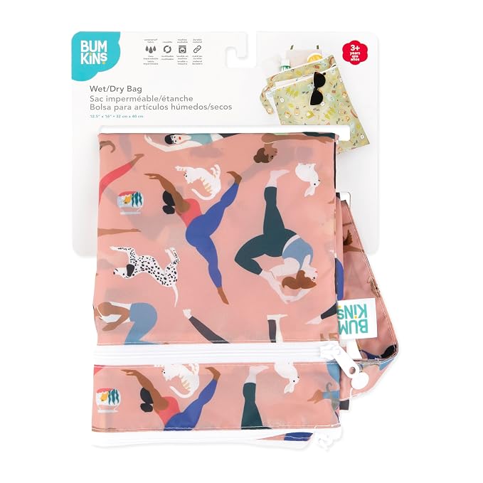 Bumkins Waterproof Wet Dry Bag for Baby, Swim Suit, Cloth Diapers, Pump Parts - Image 6