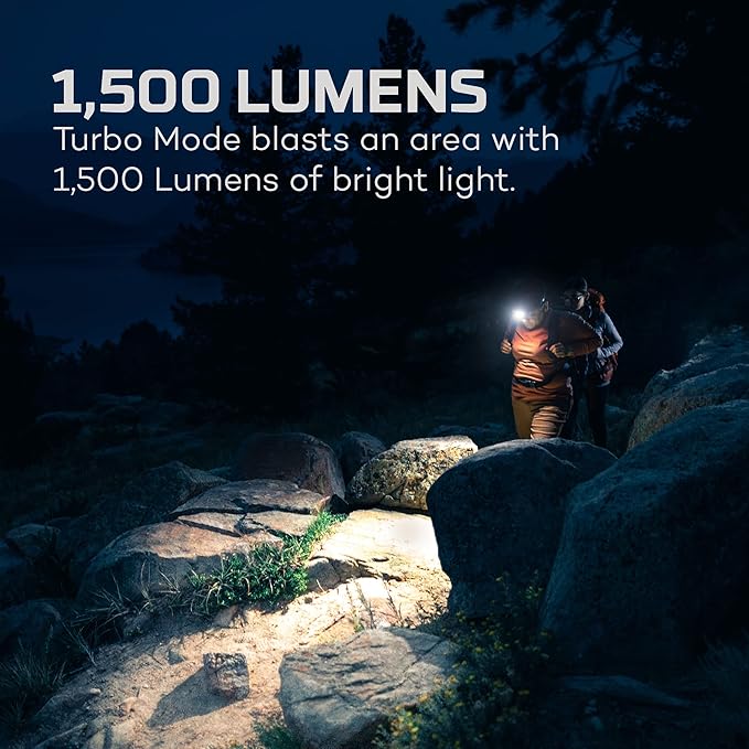 NEBO Transcend 1500 Rechargeable Headlamp | 1, 500 Lumens, 5 Light Modes - Image 2