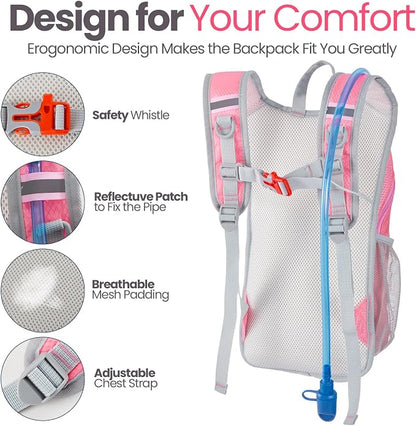 Shinylin 2 Pcs Kids Hydration Backpack - Image 3