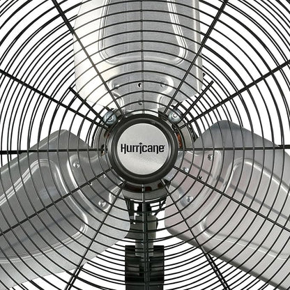 Hurricane Pro Commercial Grade Oscillating Metal Wall Mount Fan w/ 3 Speeds - Image 6