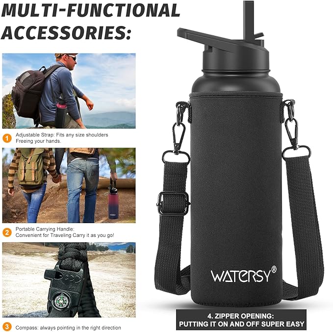 40oz Insulated Water Bottle, BPA Free&Leak Proof, Stainless Steel Water Flask - Image 6