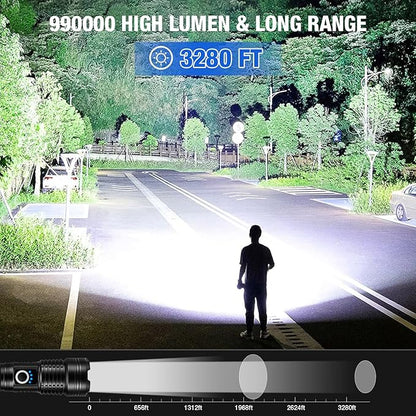 MILAOSHU Rechargeable Flashlights 90000 High Lumens - Image 2