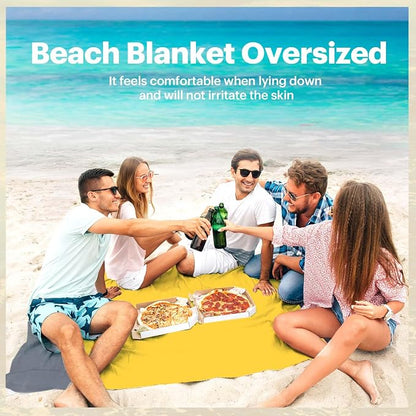 EASYFUN Beach Blanket Sandproof Oversized, Portable Picnic Mat - Image 5