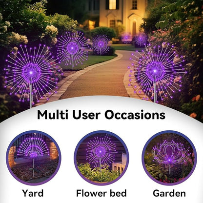 Garden Outdoor Lights, 2 Pack 120 LED Solar Garden Lights Fairy Lights Outdoor - Image 5