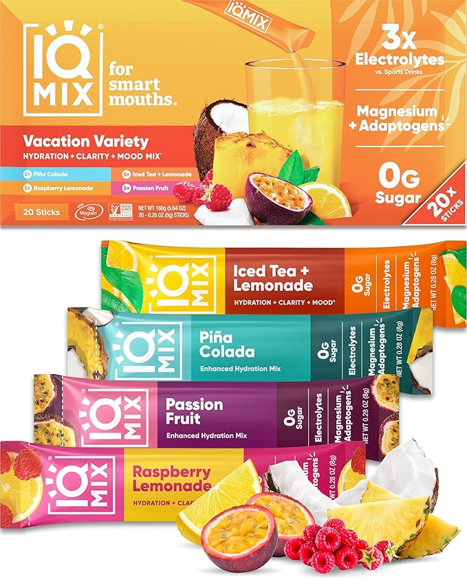 IQMIX Hydration Electrolyte Powder – 4-in-1 Formula by IQBAR