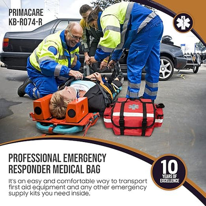 Primacare KB-RO74-R First Responder Trauma Bag, Side Pockets, Reflective Strip - Image 5