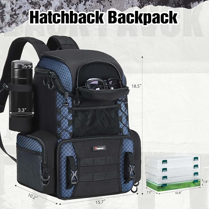 Piscifun Fishing Tackle Backpack - Image 2
