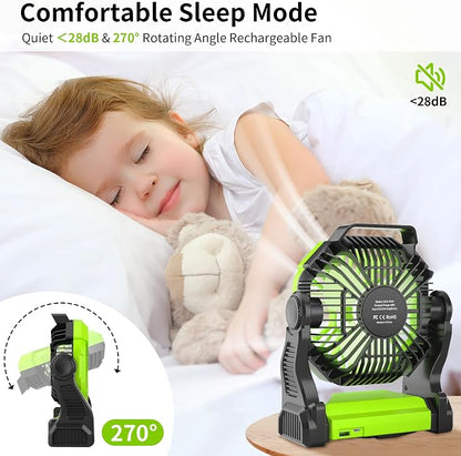 Rechargeable Portable Camping Fan - Image 4