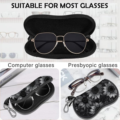 Glasses Case Sunglasses Eyeglass Soft Case Zipper Light Neoprene Pouch - Image 3