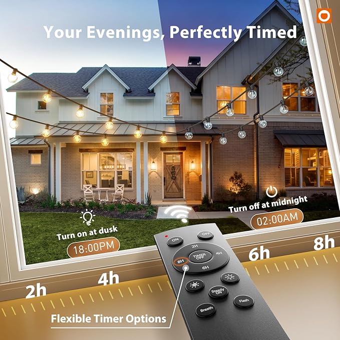 addlon Outdoor String Lights 50FT G40 - Image 6