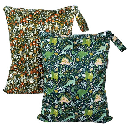 Mama Koala Wet Dry Bags, Portable Washable Reusable Baby Cloth Diapers Bags by MamaKoala