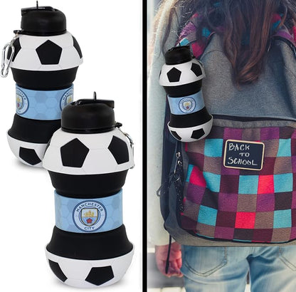 Maccabi ART Manchester City Clip-On Collapsible 1 Liter, 34 oz. size BPA-Free - Image 4