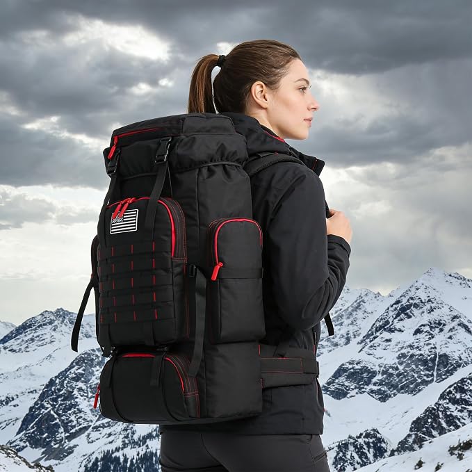 Hiking Backpack for Men 70L/100L Camping Backpack Military Rucksack Molle 3 - Image 7