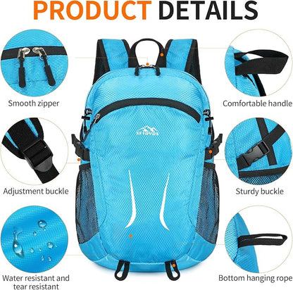 Small Hiking Backpack 35L Travel Lightweight Hiking Packable Daypack - Image 5