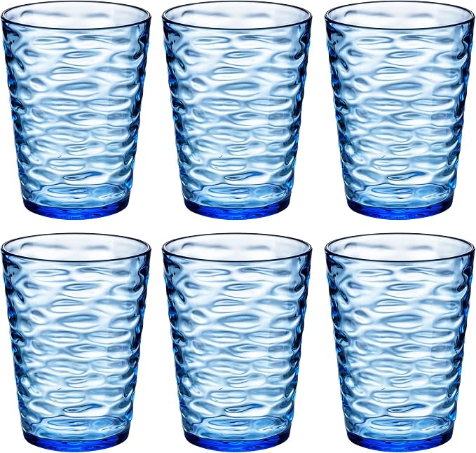 14-ounce Plastic Tumblers, Acrylic Drinking Glasses, Shatter-Proof, by ZAINCA