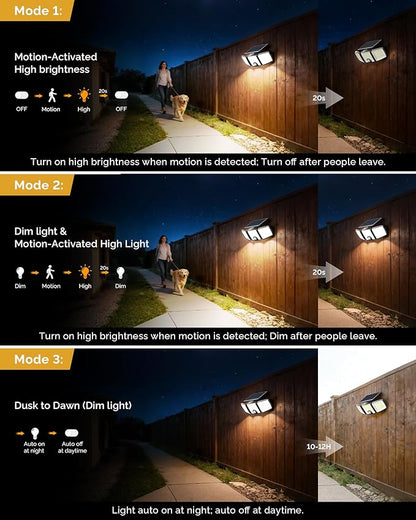 Brightown 3 Pack Solar Outdoor Lights - Image 2