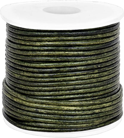 GENIQUE Real/Genuine Round Leather String Cord - Image 2