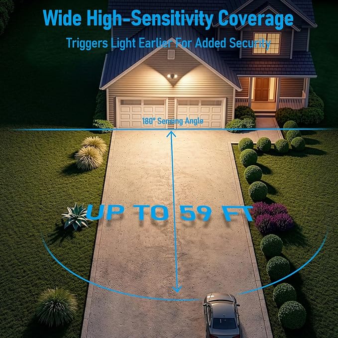 LEONLITE COB LED Security Light, Motion Sensor Outdoor Lights, Dusk to Dawn - Image 3