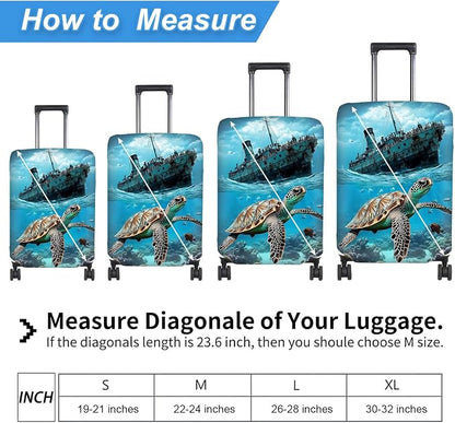 Luggage Cover Protector for 26-28 Inch Suitcases, TSA Approved Elastic Travel - Image 2
