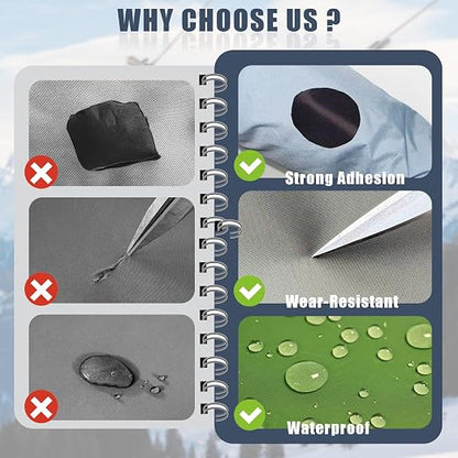 Cahomo 7.9x3.9 inch 12 PCS Nylon Repair Patch Nylon Repair Tape Self Adhesive - Image 4