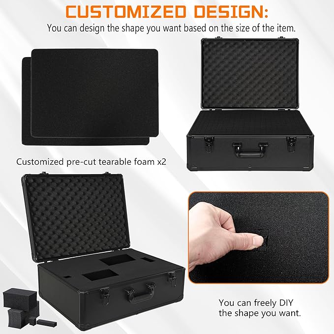 23 Inch Aluminum Carrying Case 23 X 16.5 X 8.6 Inch Ideal - Image 4
