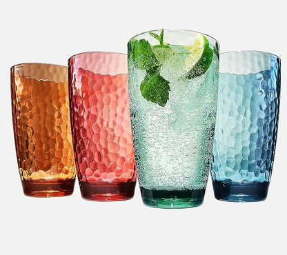 Unbreakable Large Premium Plastic Reusable Drinking Glasses Restaurant Cups - Image 2
