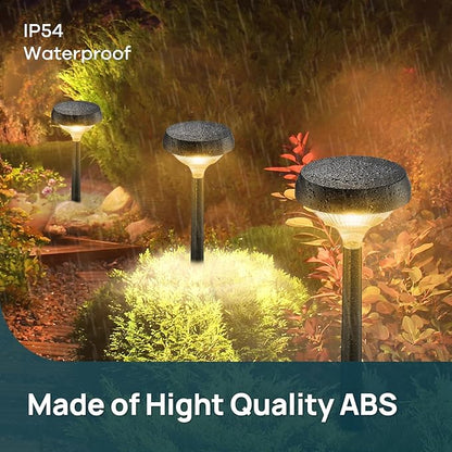 Linkind Solar Pathway Lights 4 Pack, Solar Lights Outdoor, Warm White Path - Image 4