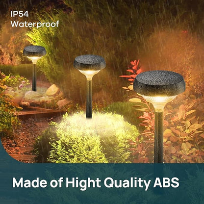 Linkind Solar Lights Outdoor 8 Pack, Solar Pathway Lights, Warm White Landscape - Image 6