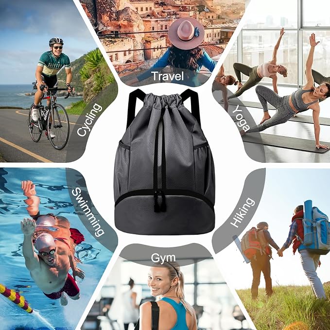 Hoedia Sports Drawstring Backpack - Image 9