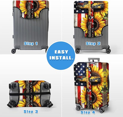 Luggage Cover Protector for 22-24 Inch Suitcases, TSA Approved Elastic Travel - Image 6