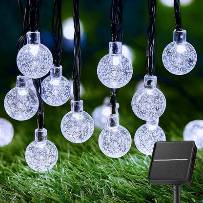 Brightown Solar String Lights Outdoor 60 Led 35.6 Feet 8 Lighting Modes Globe by Brightown