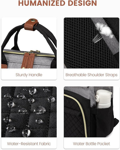 LOVEVOOK Laptop Backpack for Women, 15.6'' Waterproof Nurse Bag Teacher Work - Image 8