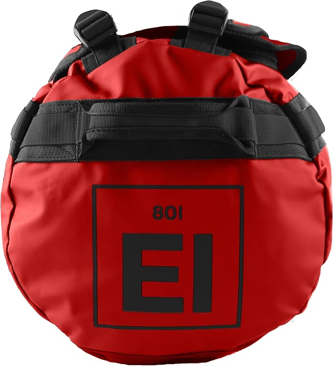 Element Equipment Trailhead Duffel Bag Shoulder Straps Waterproof Red Medium - Image 3