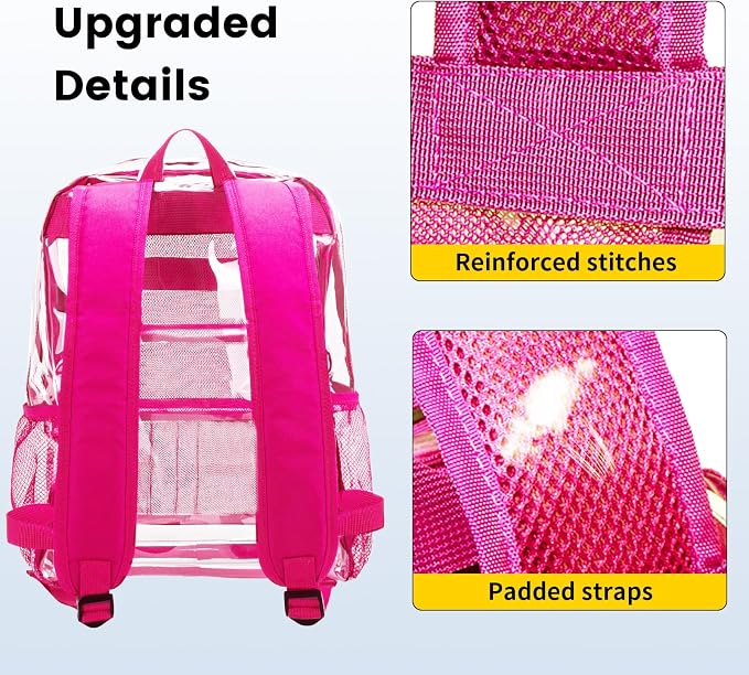 Vorspack Clear Backpack Heavy Duty PVC Transparent Backpack - Image 4